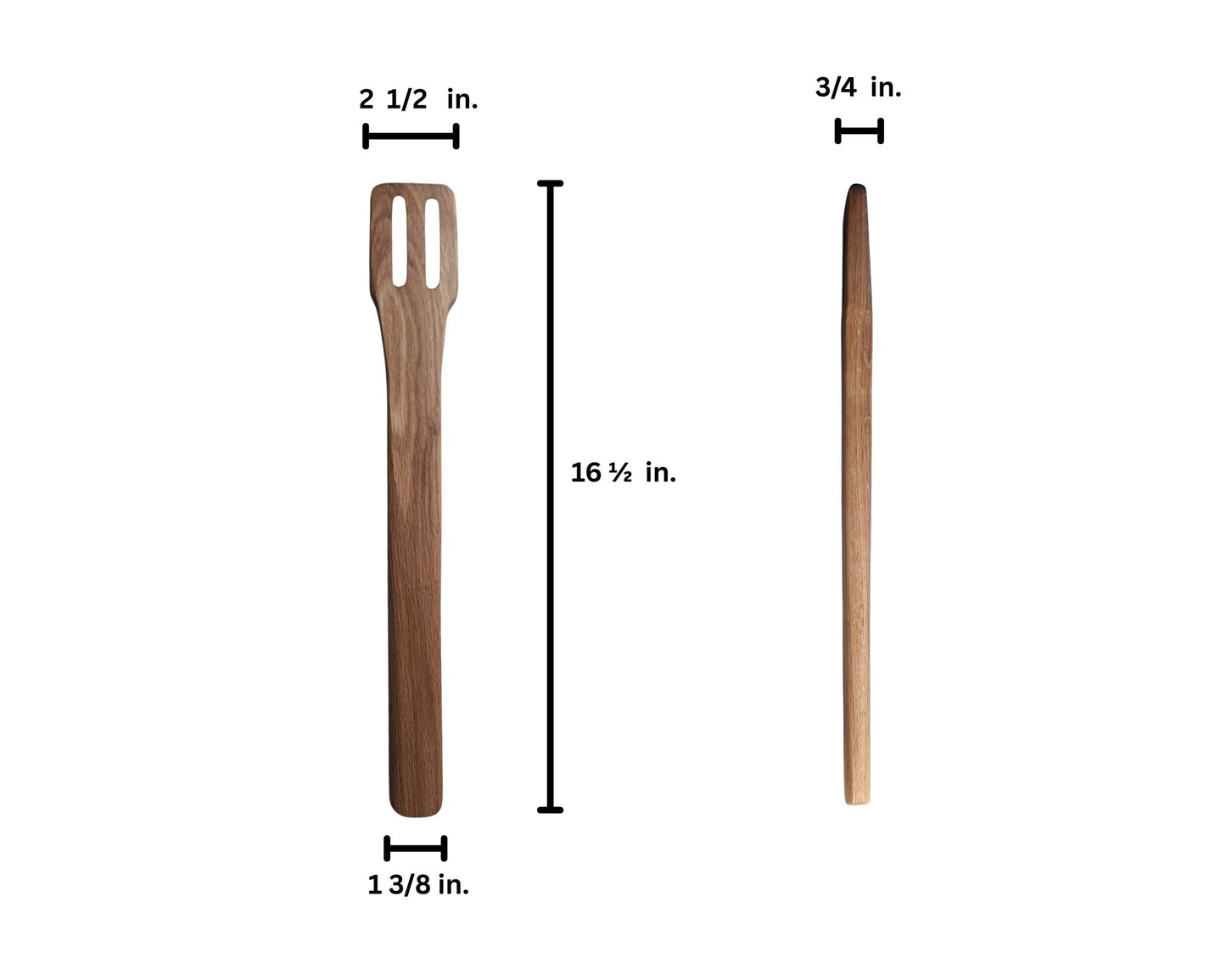 Handmade Large Wooden Kitchen Spoon, Oversized Oak Instant Pot Spoon, Jumbo Oak Wooden Stirring Spoon, Long Brown Slotted Stirring Spoon